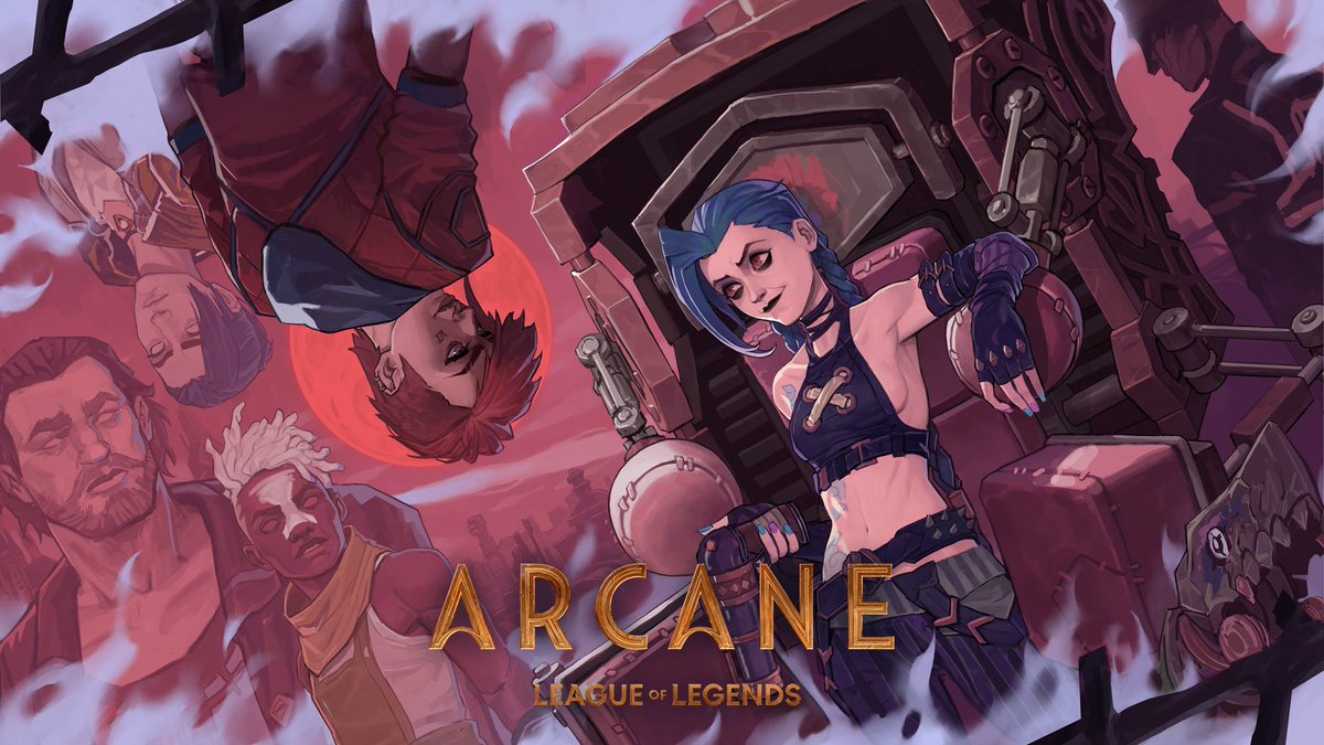 AQUAAPEHOW's tweet photo. #arcane #leagueoflegends 画了剧里几个喜欢的角色 https://t.co/aCva0sIrf6
