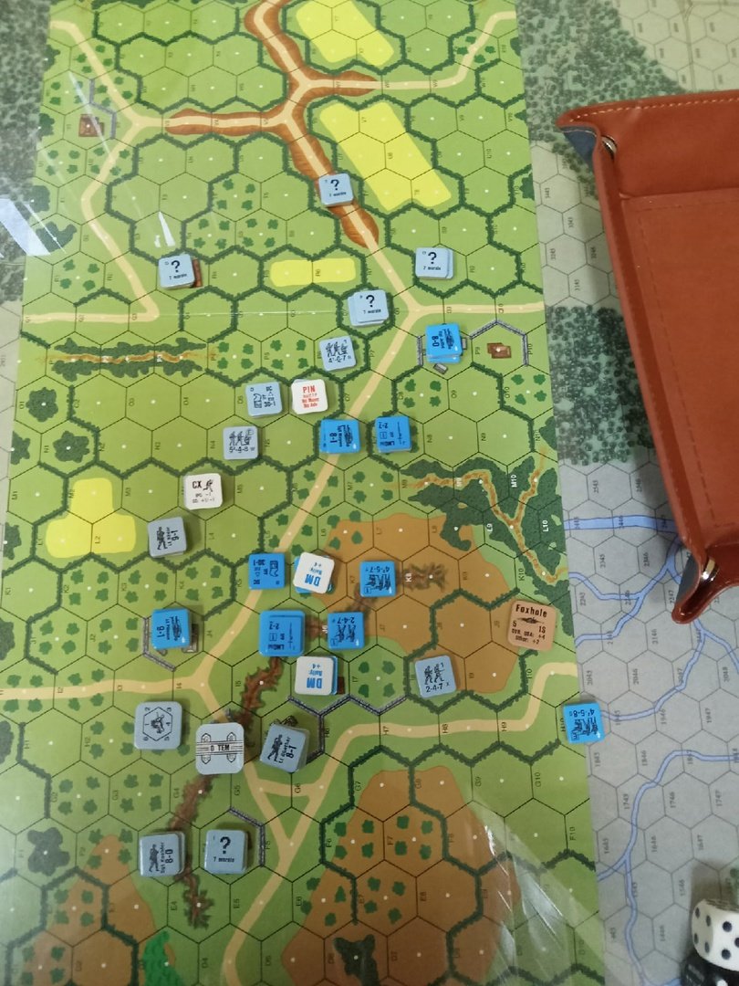 hexandcounter's tweet photo. Replayed one of my favorite @MultiManPub ASL scenario FT213 Up the Liri Valley. Played French almost year ago, this time took Germans. French started south attack well, but gave up the elevated road too early, so Germans were able to pincer them from the both flanks. https://t.co/OXIFtOfXLh