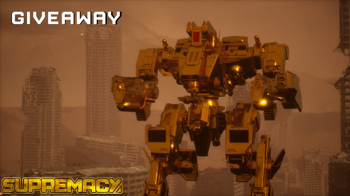 🦾 NFT GIVEAWAY 🦾 

Win a 3D GOLD Mech NFT!!!

The Gold Mech will soon be yours to fight for glory in the #Metaverse!
-Like
-Retweet
-Tag 3 friends in the comments.

#NFT #NFTGiveaway #NFTCommumity #NFTGame #NFTGaming