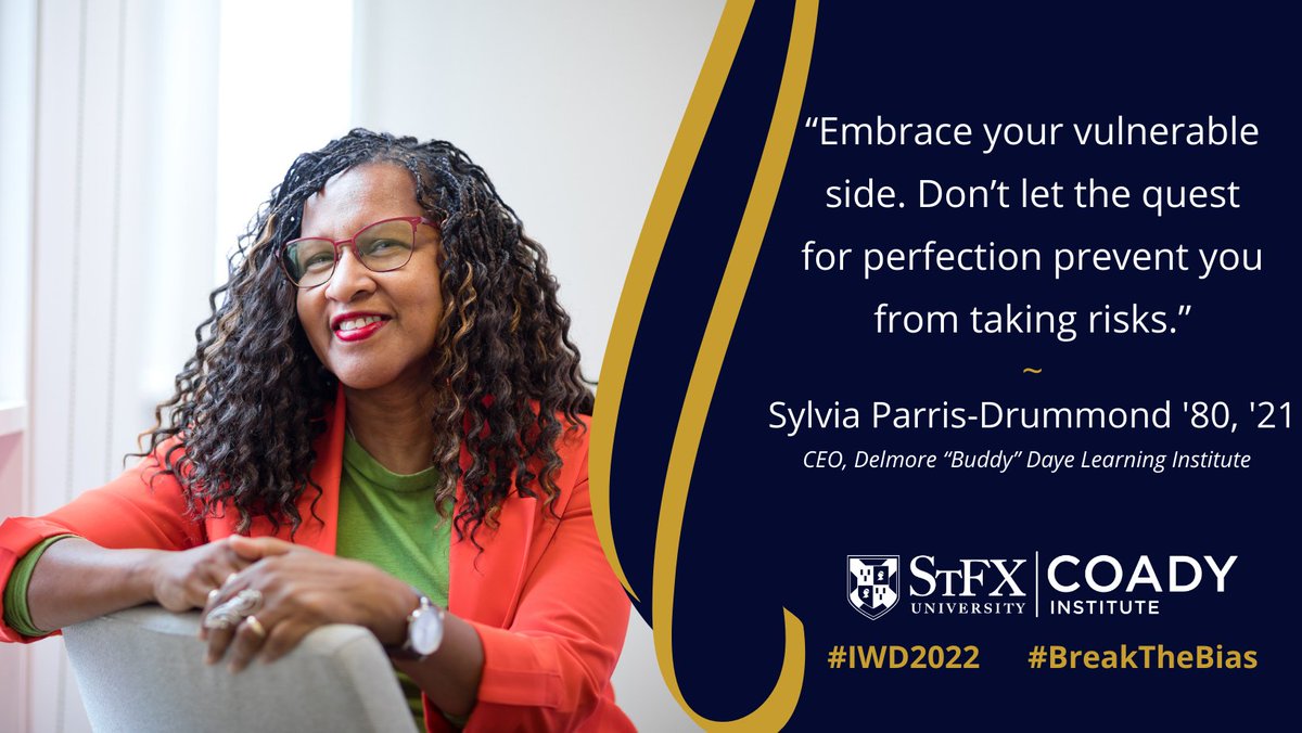 StFXAlumni's tweet photo. This week we will be featuring inspiring grads and friends of @stfxuniversity who are #BreakingtheBias as we celebrate #IWD2022 Meet @svparris from @dbdli 
Visit the https://t.co/VDzam9DPy4 to view the profiles. https://t.co/oi2jFLkD2g