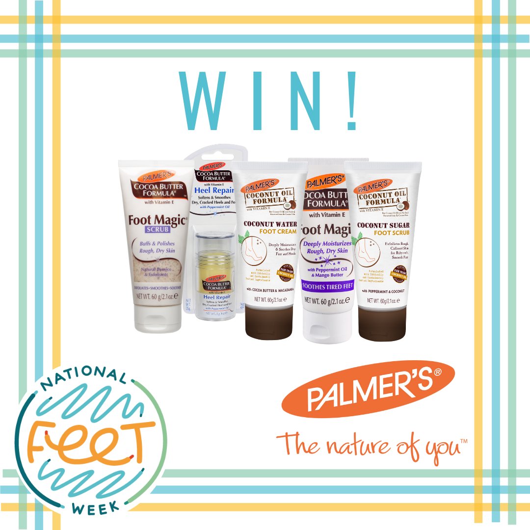NatFeetWeek's tweet image. Time for one last #nationalfeetweek comp and guaranteed to get your feet Spring ready! RT &amp;amp; Follow our page and @PalmersUK to this pampering prize bundle.