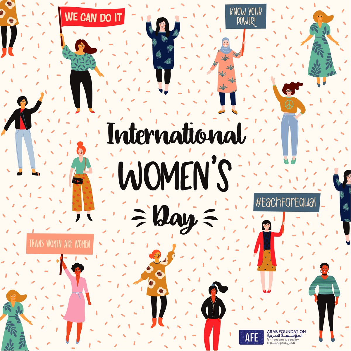 ينعاد علينا.. اليوم وكل يوم من أسرة المؤسسة العربيّة للحريات والمساواة لكل نساء العالم
#internationalwomensday