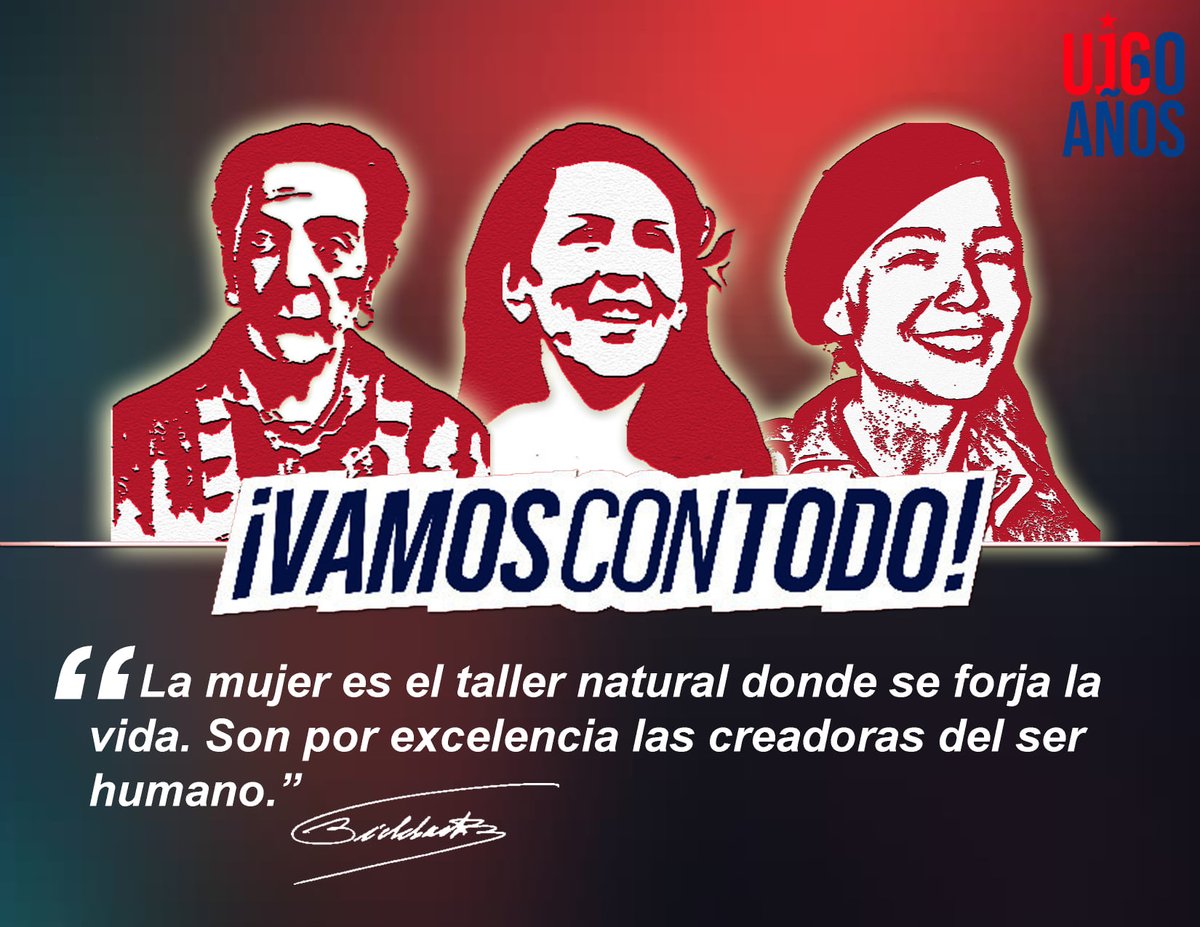 ¨ La mujer es el taller natural donde se forja la vida. Son por excelencia las creadoras del ser humano. ¨ 
                                                               Fidel Castro Ruz

#60UJC   #VamosConTodo 
#Cuba  #UJC