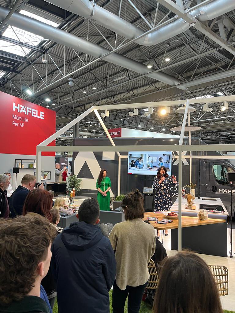 HafeleUK's tweet photo. It’s your second chance now to catch our @LauraJaneClark_ masterclass, covering anything on how to create a great looking #functionalkitchen space that improves customer wellbeing #kbbBirmingham #kbbBirmingham2022 https://t.co/esnrAoglBG
