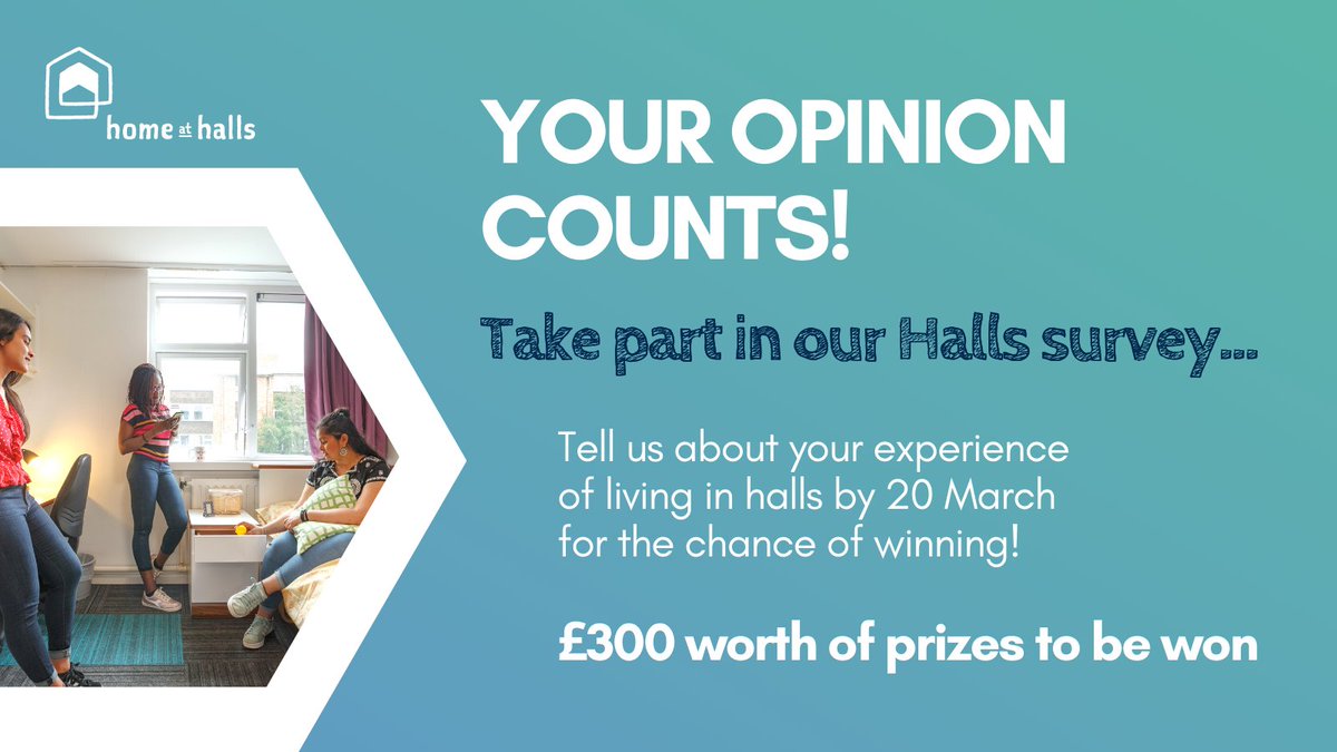 Have you completed your accommodation survey? Complete it here tinyurl.com/2p8pc2wh by Sunday 20 March for a chance to win one of the £30 Love2Shop vouchers!