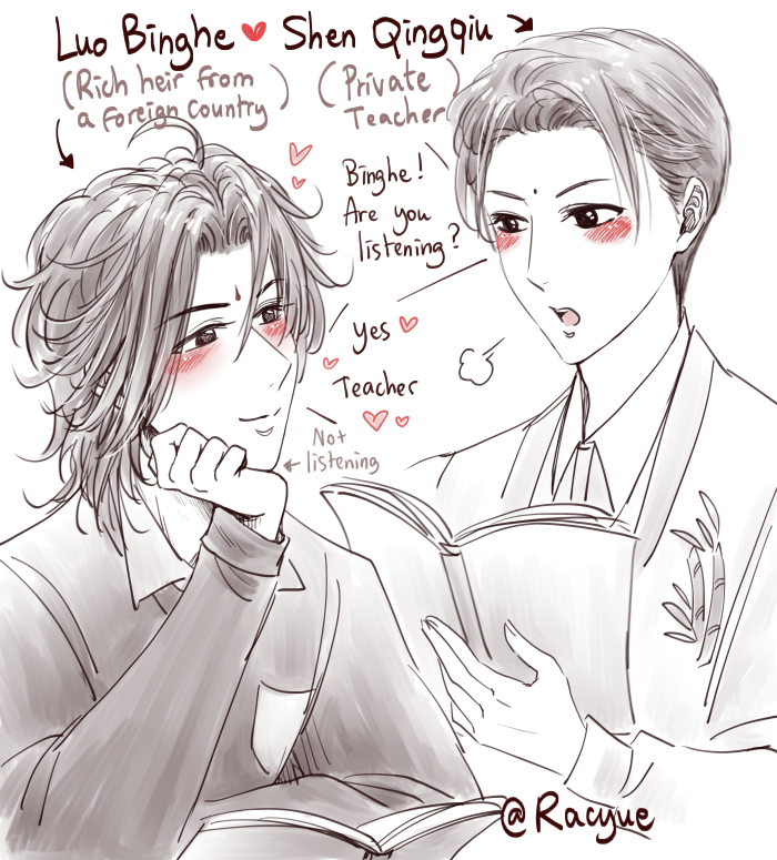 racyue's tweet photo. BingQiu modern AU✨
#人渣反派自救系统 #冰秋 #SVSSS #bingqiu
+ Bonus at the university and Teacher association😊 https://t.co/z2ziVYBvdw