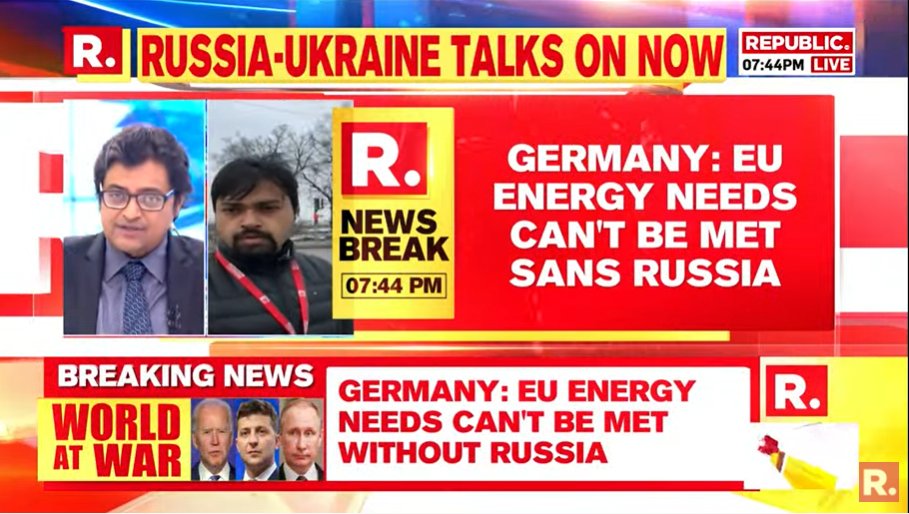 republic's tweet photo. BIG #BREAKING | Massive blow to NATO as Germany’s Scholz says "EU's energy needs cannot be secured without Russia and its imports. Germany has no plans to suspend them"

Tune in to watch: https://t.co/u56KBAkafh https://t.co/qmdlPbRoQB