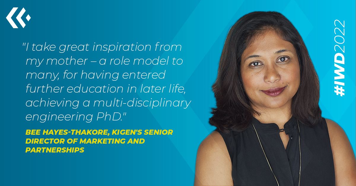 Kigen_Ltd's tweet photo. On #IWD2022, we asked what needs to be done to nurture more women leaders? Here's what our @beethakore says
 
🙌Create allies
🙌Encourage someone to take a leap for development
🙌Celebrate their success
 
#BreakTheBias, join our team https://t.co/O8H3BHr2Q1 https://t.co/17Khgbn37W