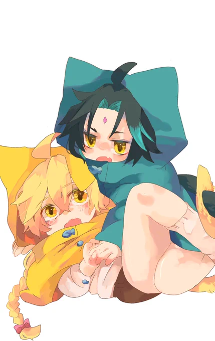 魈空🐱 Xiao×Traveler

🐱じゃれあい🐱

#原神イラスト #魈空 