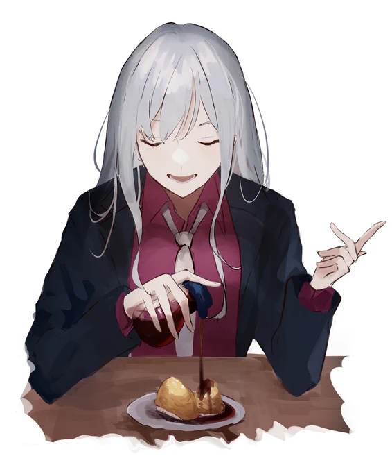 いなりに醤油をかけるAK-12??? 