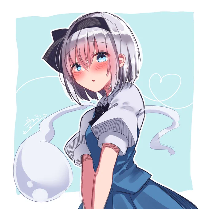 #深夜の真剣お絵描き60分一本勝負
久々にワンドロ妖夢ちゃん 