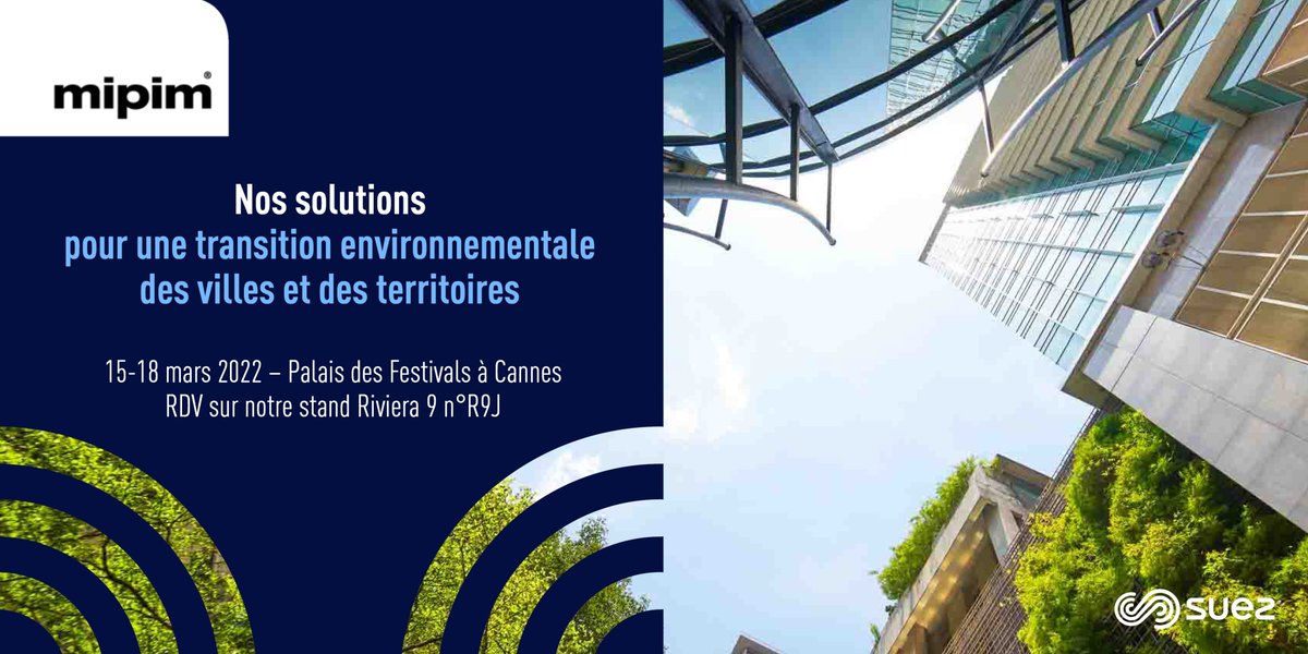RDV sur notre stand au <a href="/MIPIMWorld/">MIPIM</a>, du 15 au 18 mars, au Palais des Festivals à Cannes. Venez découvrir nos solutions pour une transition environnementale des villes et des territoires. Nous vous y présenterons notamment Batirim®, Cystore et On'connect fluids #MIPIM