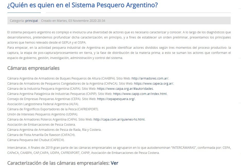 Actualización de la pagina del OSPA, sumando una caracterización de las cámaras pesqueras (@MariaGo04202433 y <a href="/SoledadSchulze/">Maria Soledad Schulze</a>) y dos dossiers publicados en revistas indexadas, coordinados por <a href="/gperezalvarez/">Gonzalo Pérez Álvarez</a> y <a href="/SoledadSchulze/">Maria Soledad Schulze</a> 
Links:
unp.edu.ar/ospa/index.php…
unp.edu.ar/ospa/index.php…
