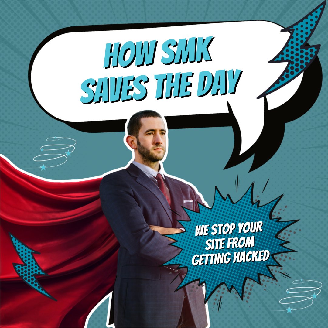SMKcreations's tweet photo. With a site getting hacked EVERY 39 SECONDS, we make sure we are doing what we can to protect your site from an attack!

We:
✅ Update plugins regularly on all our sites
✅ Ensure your site runs the latest version of WordPress
✅ Host your site on a secure server

#SMKToTheRescue https://t.co/lOv8brJ6vm