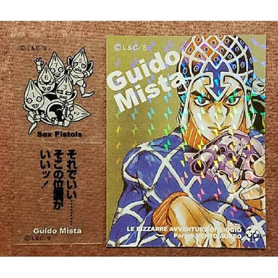 その昔ジョジョにはリアルペイントシートっていう商品があって携帯に貼れるシールと表にスタンド使い、裏にスタンドが書かれたキラキラの紙が入ってたんだけど、マイナーキャラは両方スタンドの抱き合わせ式だったせいで3部読むまでダークブルームーンの本体クワガタ(タワーオブグレー)だと思ってた 