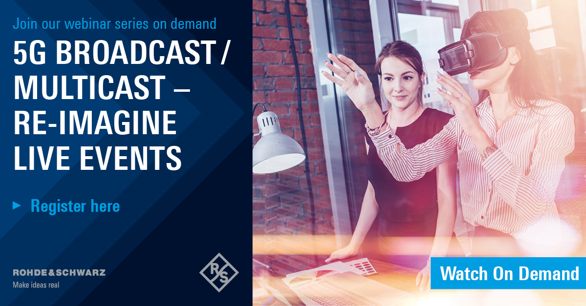 Pixel_Power's tweet photo. If you missed the  @RandS_Broadcast  series of #5G #broadcast/#multicast webinars you can now watch them all online. Head here to see the full list of what’s available to view on demand: https://t.co/HRFen9wk6h #5Gbroadcast #fanexperience #drivingexperience #streaming #liveevents https://t.co/U2wzD5ypnA
