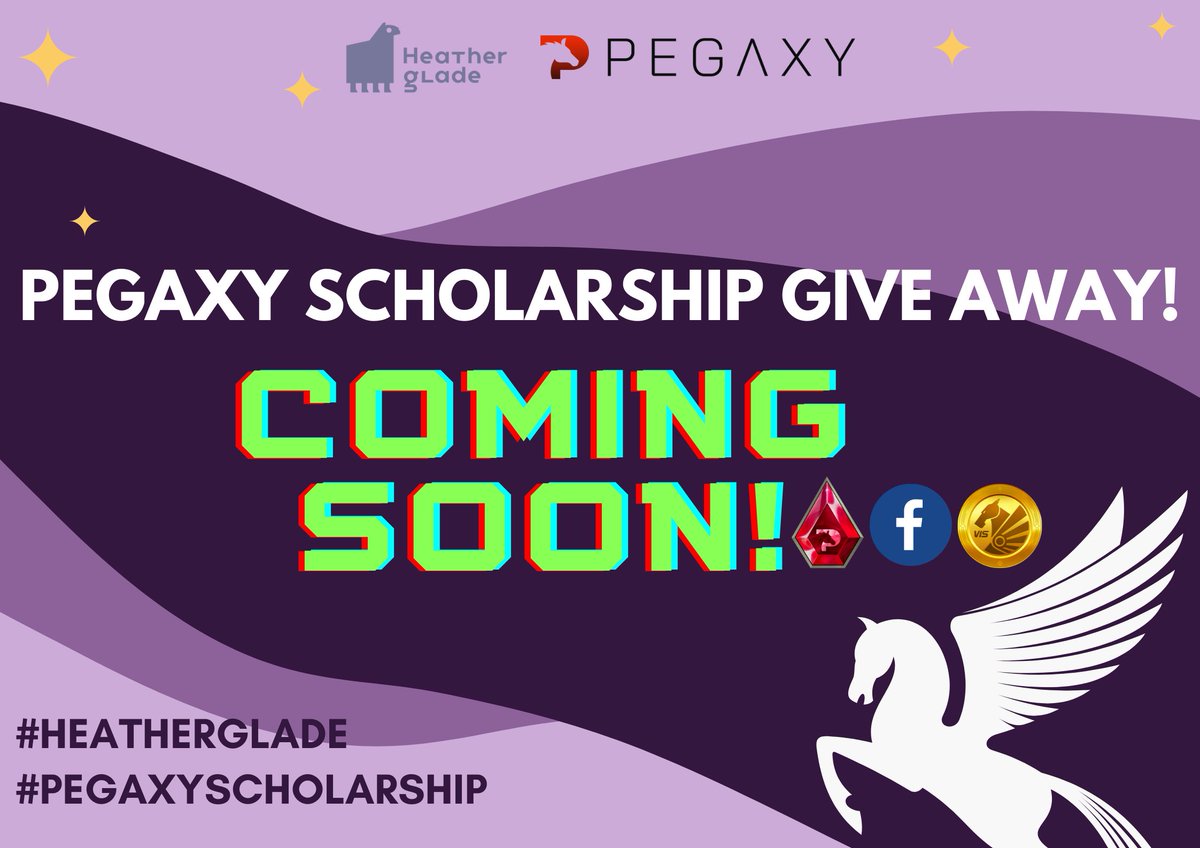 EGO_DAO's tweet photo. We are going to give #PegaxyScholarship for a week tomorrow! Don't miss giveaway here! 

#scholarshipsbyheatherglade #pegaxy #axie  #PegaxyScholarship https://t.co/VqqdzkjaeF