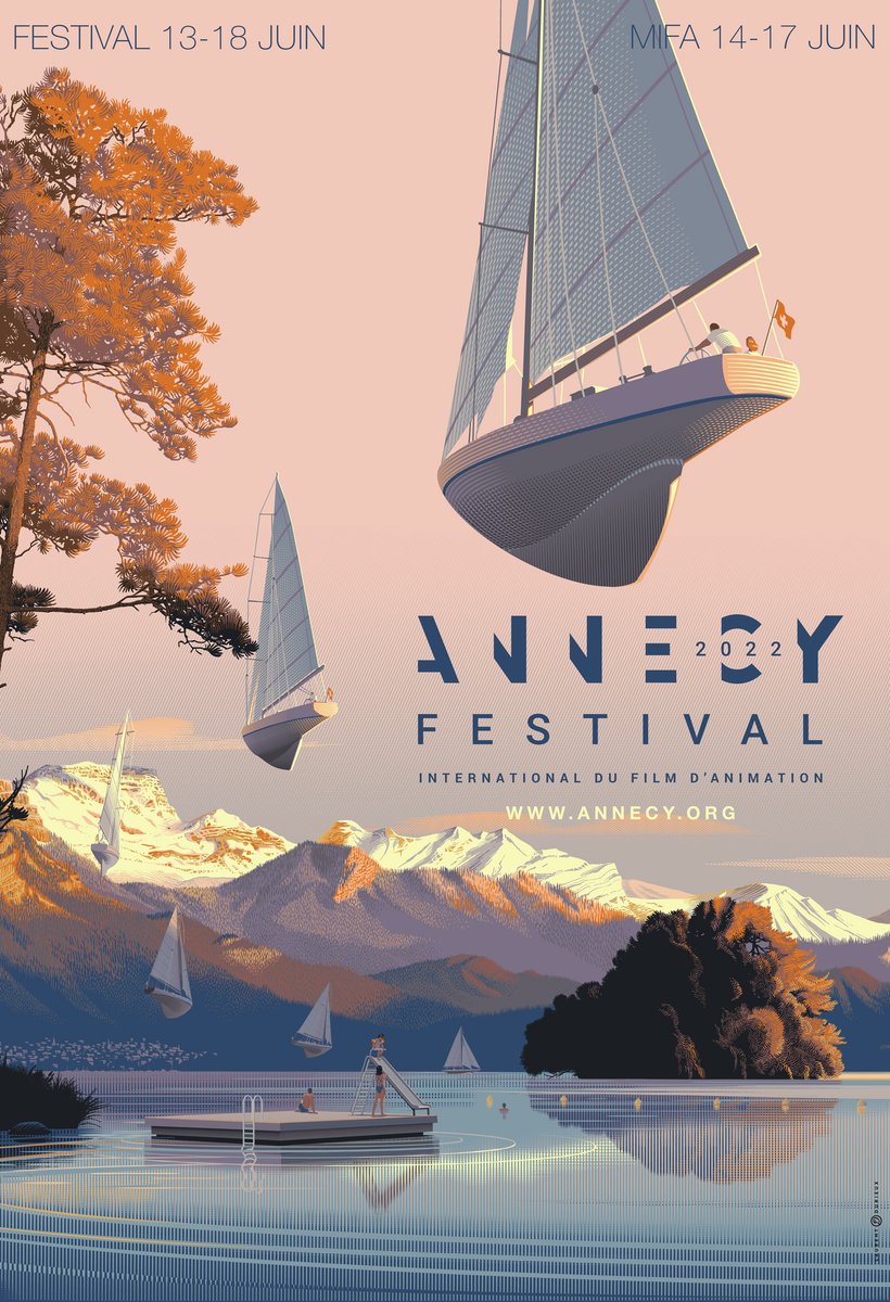 annecyfestival's tweet photo. #Affiche2022🎨
⛵️ #annecyfestival a fait appel à un artiste de renom pour son affiche : Laurent Durieux ! Grand illustrateur revisitant les affiches de films cultes, cette fois c’est à destination d’Annecy et son lac que l’artiste nous embarque.
👉 https://t.co/mXhU5lpmWQ https://t.co/MmuXdr7Ny1
