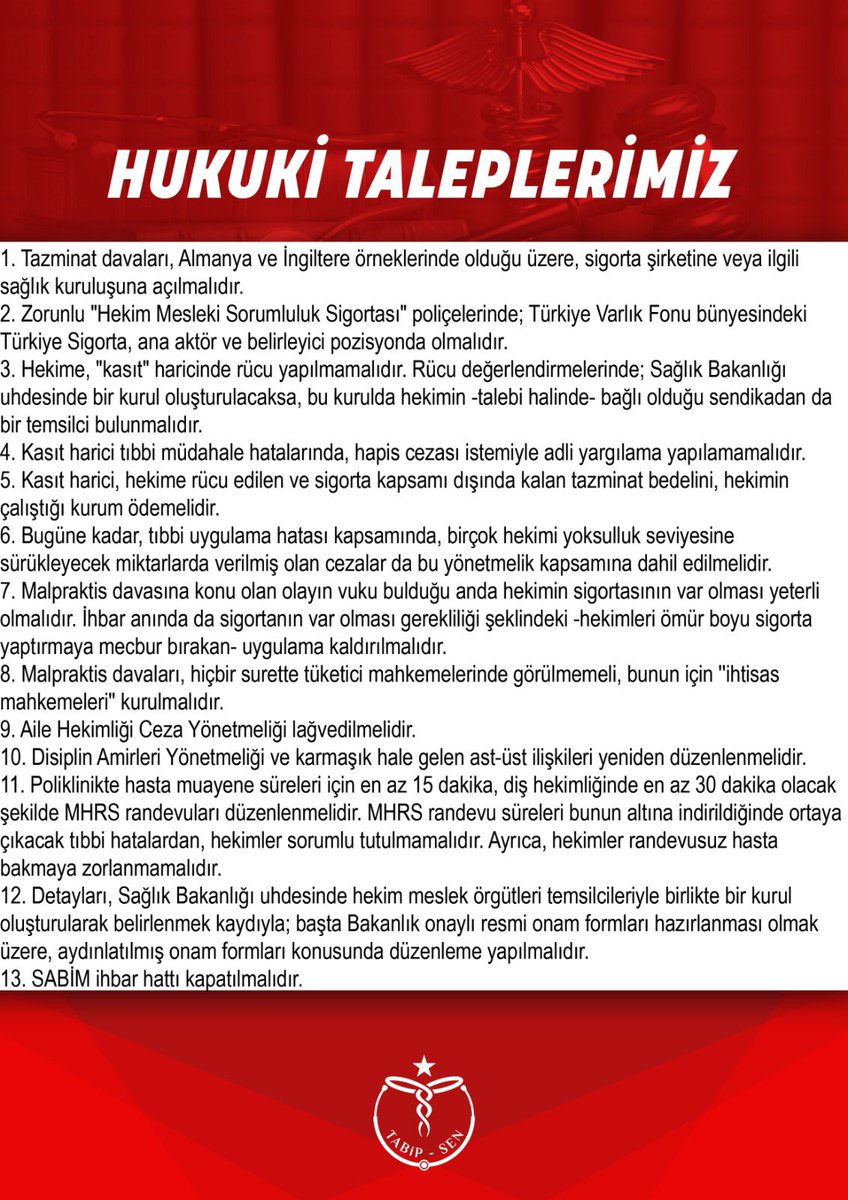 Tabip_Sen's tweet photo. Bugün birçok hastaneden başhekim ,başhekim yardımcıları,müdürler ve hekimler 14 Mart ta külliyeye davet edildi.

Asgari taleplerimizi tekrar tekrar, üstüne basa basa hatırlatıyoruz.

#DahaAzınıKabulEtmiyoruz https://t.co/Uhp2RbP8bj