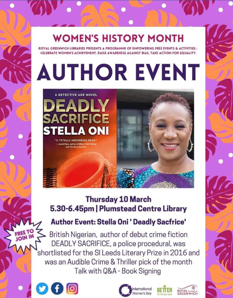 PlumsteadLibrary (@plumstead_lib) on Twitter photo Join us at #PlumsteadLibrary for a Talk and Q&A with author Stella Oni on Thurs 10 March 5.30-6.45pm as part of #womenshistorymonth2022 <a href="/Better_UK/">Better</a> <a href="/Plmstd/">Plumstead News</a> <a href="/Royal_Greenwich/">Royal Borough of Greenwich</a> <a href="/greenwichlibs/">Royal Greenwich Libraries</a> <a href="/Caribbean_Forum/">CaribbeanSocialForum</a> ✍🏽📖🔎 Join us at #PlumsteadLibrary for a Talk and Q&A with author Stella Oni on Thurs 10 March 5.30-6.45pm as part of #womenshistorymonth2022 <a href="/Better_UK/">Better</a> <a href="/Plmstd/">Plumstead News</a> <a href="/Royal_Greenwich/">Royal Borough of Greenwich</a> <a href="/greenwichlibs/">Royal Greenwich Libraries</a> <a href="/Caribbean_Forum/">CaribbeanSocialForum</a> ✍🏽📖🔎
