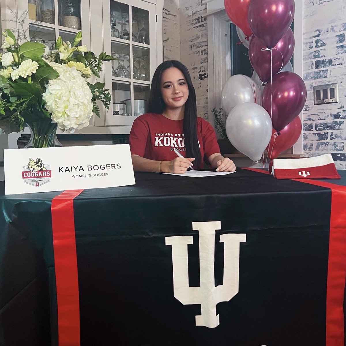 kaiyab2022's tweet photo. So happy to announce my commitment to Indiana University Kokomo!! I can’t wait to get to campus in August! Thank you to my family, coaches, friends and teammates. Without you this wouldn’t have been possible. GO COUGARS!!!! #GoCougars #cougarcountry https://t.co/KRQ4Lp7o7a