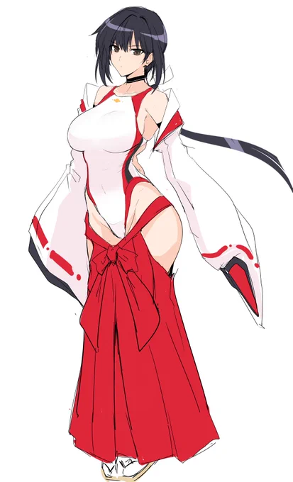 これは突如電波を受信して描いた巫女のような何か
たぶん水棲系の妖魔に負けてえっちらほいさよっこらセックスされる 