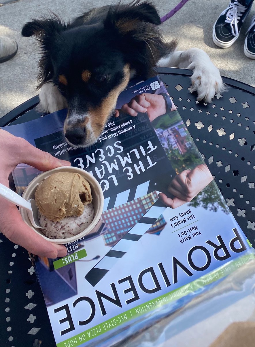 LikeNoUdder's tweet photo. Maggie was our cute customer of the weekend!  We're not sure if she's excited about the ice cream or the latest issue of @PVDMonthly!
Knishes and Challah are now available for pre-order - pick up after 3:00 on Friday.
#vegan #providence #dairyfree https://t.co/Si8k1ZOS4W