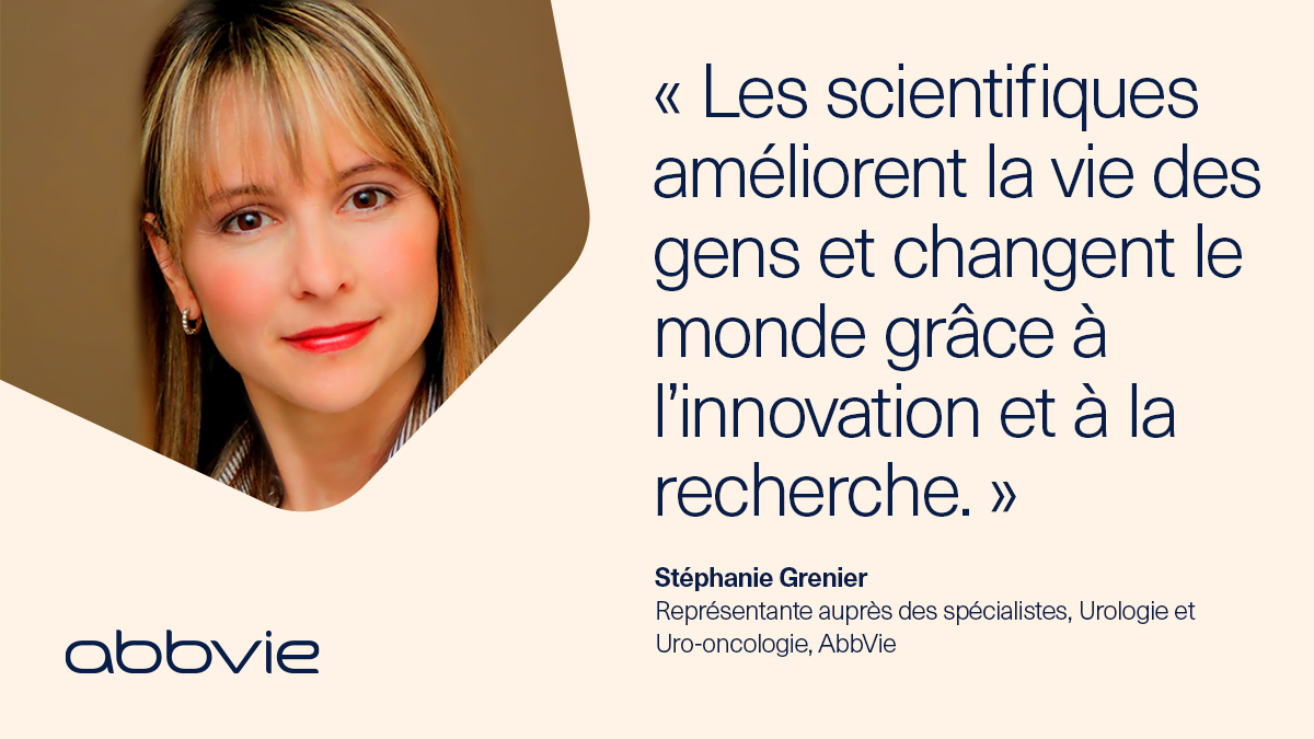 abbviecanada's tweet photo. Mardi est la #Journéeinternationaledesfemmes, où on célèbre leurs contributions et réalisations. Nous sommes fiers de souligner celles des nombreuses scientifiques chez AbbVie qui aident à produire un impact remarquable sur la vie des gens chaque jour. #JIF2022 #BriserLesPréjugés https://t.co/0hTbVeMzQi