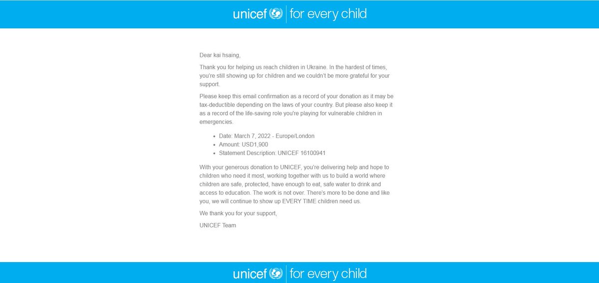WohpeDAO's tweet photo. We have completed our first donation to children injured by war with unicef, we expect peace @UNICEF @cz_binance @elonmusk #WOHPEDAO #PEACE https://t.co/AWhIpv5pcv