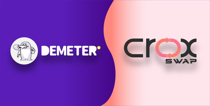FLS_News_1's tweet photo. 🐊 @croxswap Partners With @demetervip
🐊New Dual Farm is Now Live On #Croxswap
@HECO_Chain Network.
✅Deposit $CROX-DUSD LP
✅Earn $CROX + $DMT
⬇️Farm Here:
https://t.co/Eleu2jWHC4
#FLS https://t.co/hqF1BDl6mk
