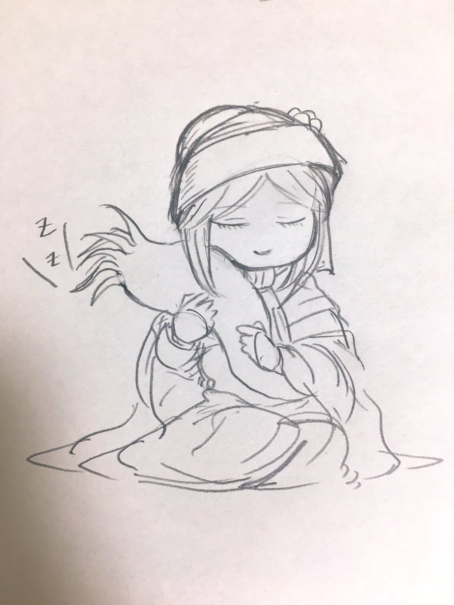 マルチ待ちに描いていた落書き
人形ちゃんと幼体ちゃん 