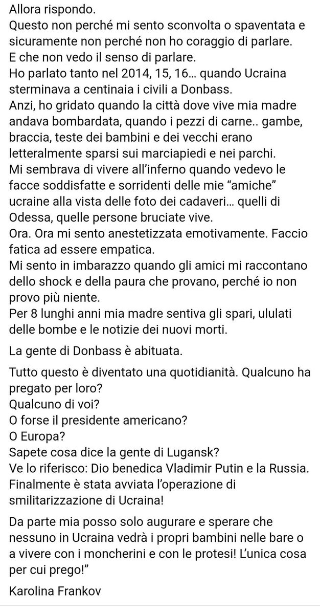 mscontattoit's tweet photo. #Italia #Roma #7marzo #Ucrainarussia #Riflessioni 
#Zelensky ora fa il pianto? Ma prima quando massacrava la popolazione russa del #Donbass?
Si vergogni e chieda scusa! https://t.co/0WyZABX1zu
