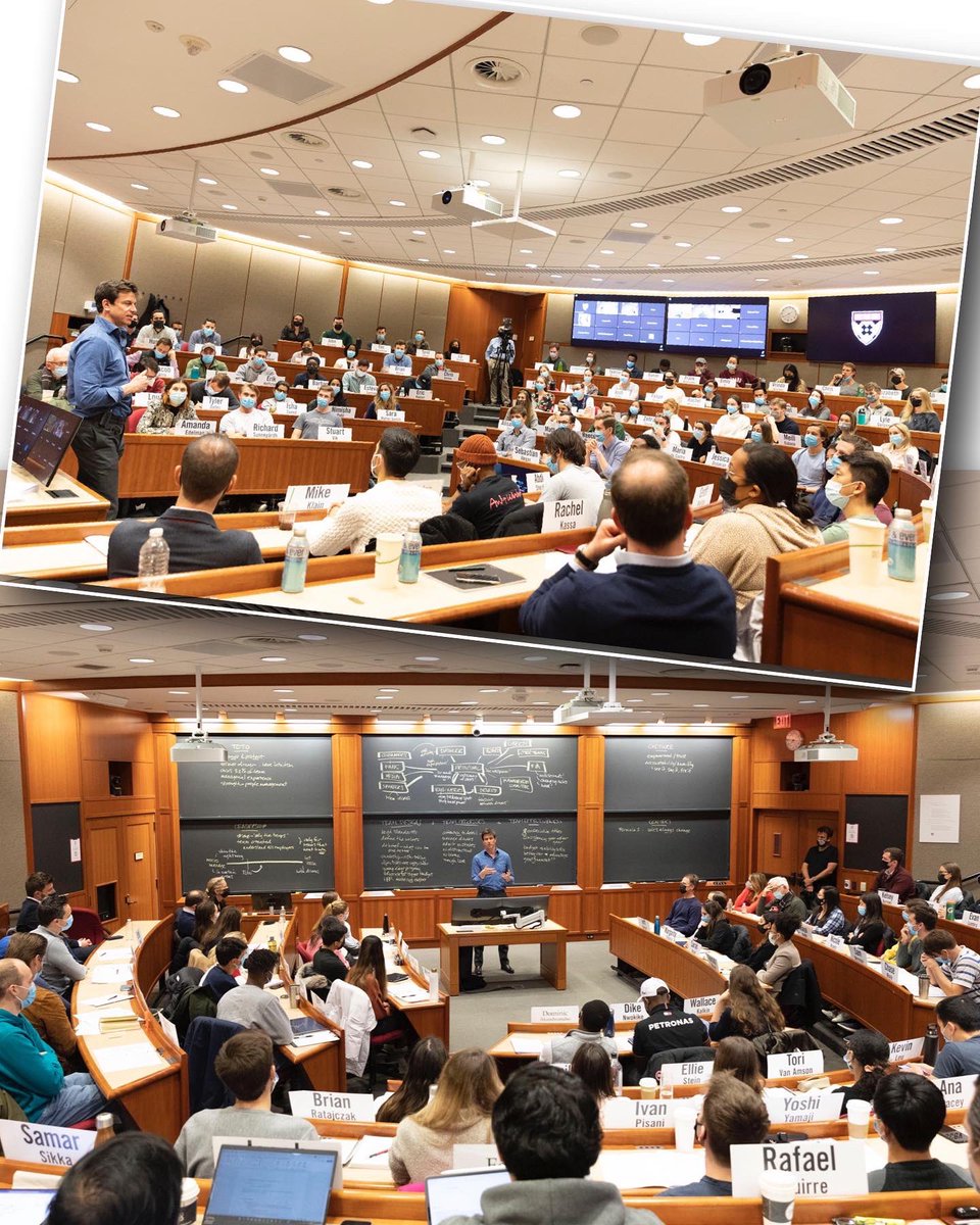 Professor Toto Wolff was in the house last week! So amazing to have the @mercedesamgf1 team principal share his experiences in my MBA class at @HarvardHBS on what it takes to build a winning team — and maintain that success. #lifeatHBS 🐐🏎💨