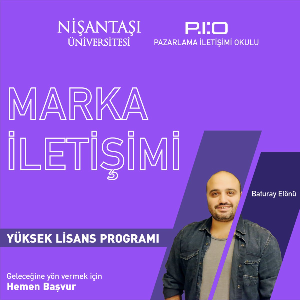pioyukseklisans's tweet photo. PİO'nun akademik kadrosunda @baturaye Baturay Elönü de yer alıyor! Marka İletişimi Yüksek Lisans Programlarında yerinizi almak için tıklayın: https://t.co/qcypb56pIj 
Güz 21 ücretlerinin geçerli olduğu PİO'da Bahar 22 dönemi için mülakatlar devam ediyor.
#pazarlamailetisimiokulu https://t.co/UJ7yKAH0Do