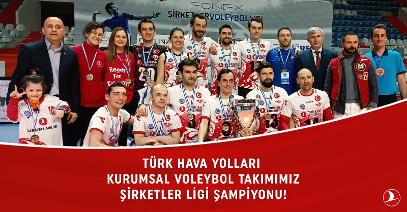 TK_TR's tweet photo. ✈️ 🏐
Çalışma arkadaşlarımızdan voleybolda büyük başarı! 

İlk kez katıldığı Fonex Şirketler Voleybol Ligi’nde maç kaybetmeden altın madalyaya uzanan Kurumsal Takımımızı tebrik ederiz.

#TürkHavaYolları https://t.co/s9eV3fLxjV