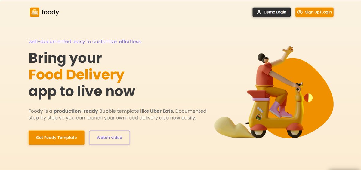 erendiko's tweet photo. Our new @bubble template is in the marketplace! Foody - Food Delivery Like Uber Eats. 

Preview: https://t.co/7kDhxKu1pM

Marketplace: https://t.co/FmQK30EZ2q

A great chance for those who want to start a new business.

#nocode #food #fooddelivery https://t.co/HKFw1K87j2