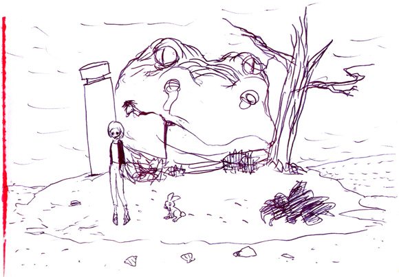 二十歳くらいの頃の絵です。
日常が続くことを祈って、絵をあげ続けています。 