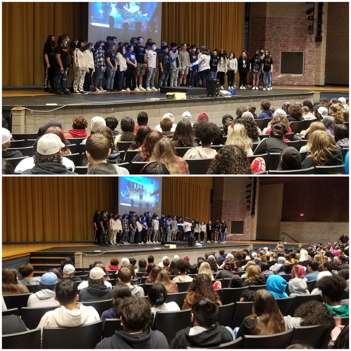 CCPSEVHS's tweet photo. Thank you EVHS Choir for the wonderful song for the future Cyclones! Go Cyclones! https://t.co/wX3RTwzYuN