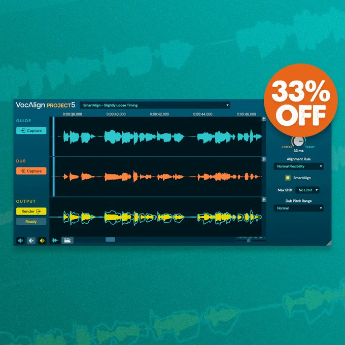 plugindeals's tweet photo. SynchroArts March Sale π
Save 33% on Vocalign Project 5 thru March 31st
https://t.co/jRbU9olNcN
@pluginfox @synchro_arts #synchroarts #vocalign #vocalignproject #plugindeals #pluginsales #DTM #DTMer https://t.co/xnpoUEJxna