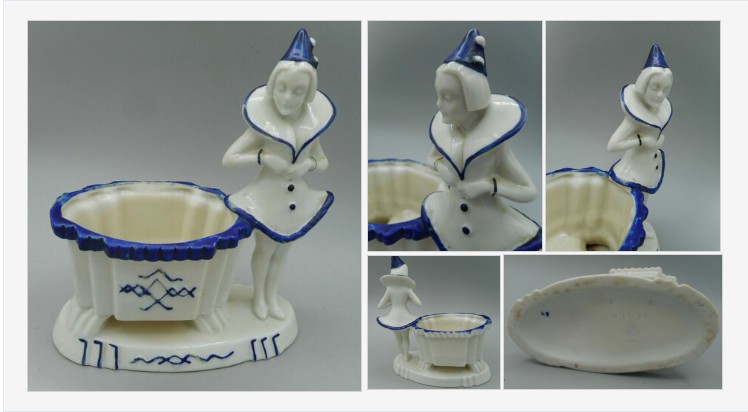 APRILANTIQUES's tweet photo. #SITZENDORF #German #Porcelain - ART DECO #Pierrot / Harlequin Trinket #Dish - c1930 | eBay #UK#USA#CANADA#AUSTRALIA#NEWZEALAND 
https://t.co/3oSIySO3s3 https://t.co/cisjFCqlr9