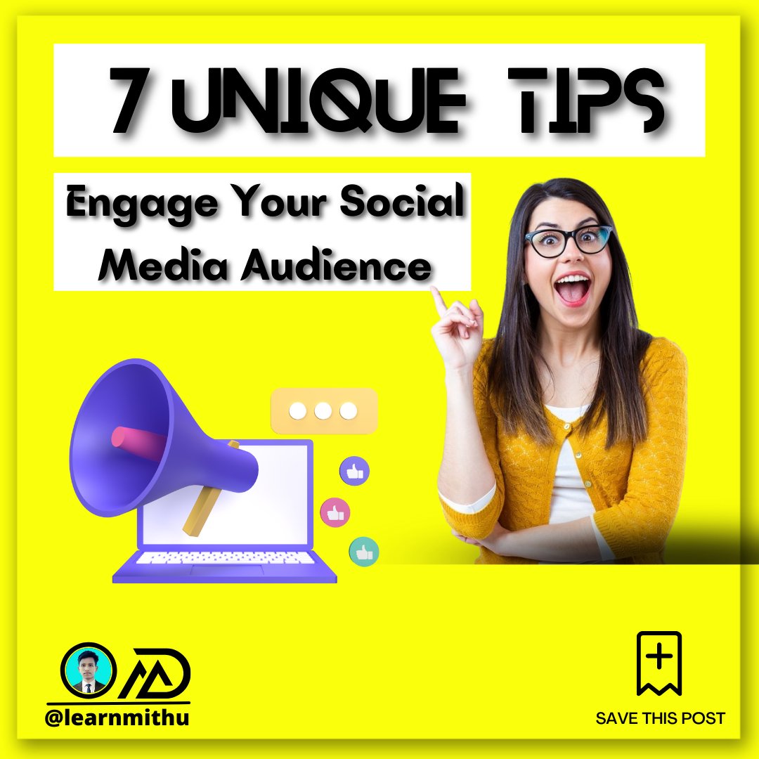 learnmithu's tweet photo. ✅7 Unique Social Media Ideas to Engage Your Audience.

#TATAIPL  #DulquerSalmaan  #JacquelineFernandez  #BachchhanPaandey #AkshayKumar  #StockMarketindia  #Bollywood  #DivyaAgarwal #digitalmarketing #socialmediamanager #seo #backlinks https://t.co/uOTsUixkAy