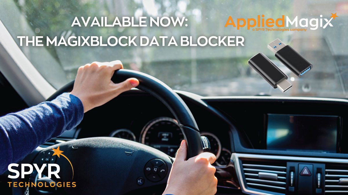 AppliedMagix's tweet photo. Available Now: The MagixBlock Data Blocker attaches between your #Apple #iPhone charging cable and your car’s outlet. It makes sure that only power is transferred through the #charging cable to keep the wireless connection uninterrupted.

Check it out: https://t.co/5hn2yzFWFL https://t.co/oEh06ruqYY