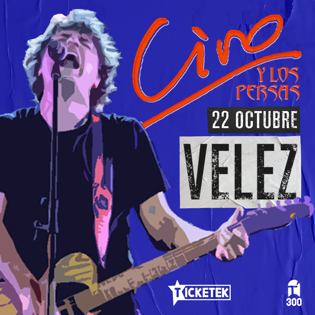 ciroylospersas's tweet photo. ¡¡¡Volvemos a Vélez!!! 

Este miércoles a las 12, salen a la venta las entradas para el show del 22 de octubre en el Estadio Vélez Sarsfield. https://t.co/Ptau2XVAkZ
