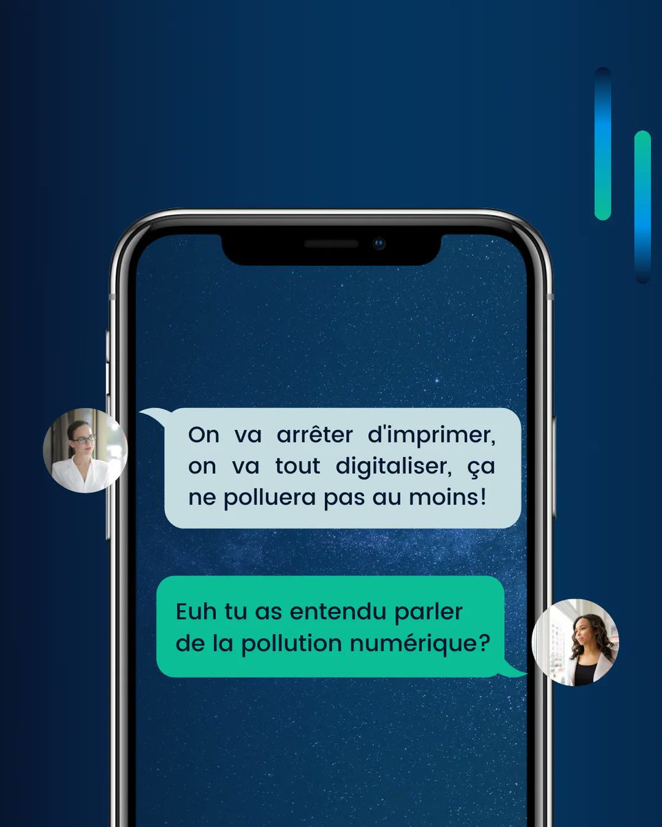 genosyGS's tweet photo. "On va arrêter d'imprimer, on va tout digitaliser, ça ne polluera pas au moins" 
Qui a déjà entendu qu'internet ne polluait pas ? 😨 

 Voici 7 chiffres (parmi tant d'autres) qui prouvent que la #pollutionnumerique est belle et bien réelle.

#creationsiteweb #siteinternet #genosy https://t.co/loHgIl0nRl