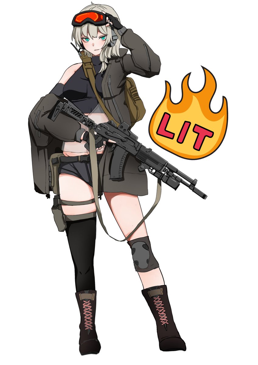 ご依頼頂きありがとうございました😀 

初期案 細かい銃の設定など描かせて頂きました。 