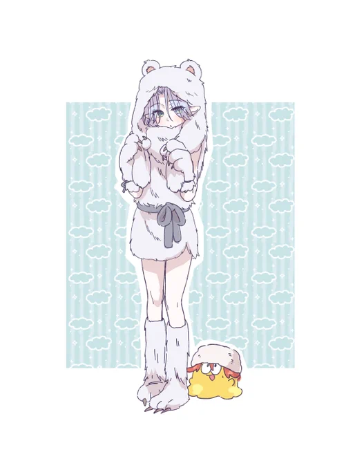 スラトロちゃんの住む森はまだ寒いのだ…🌺❄ 