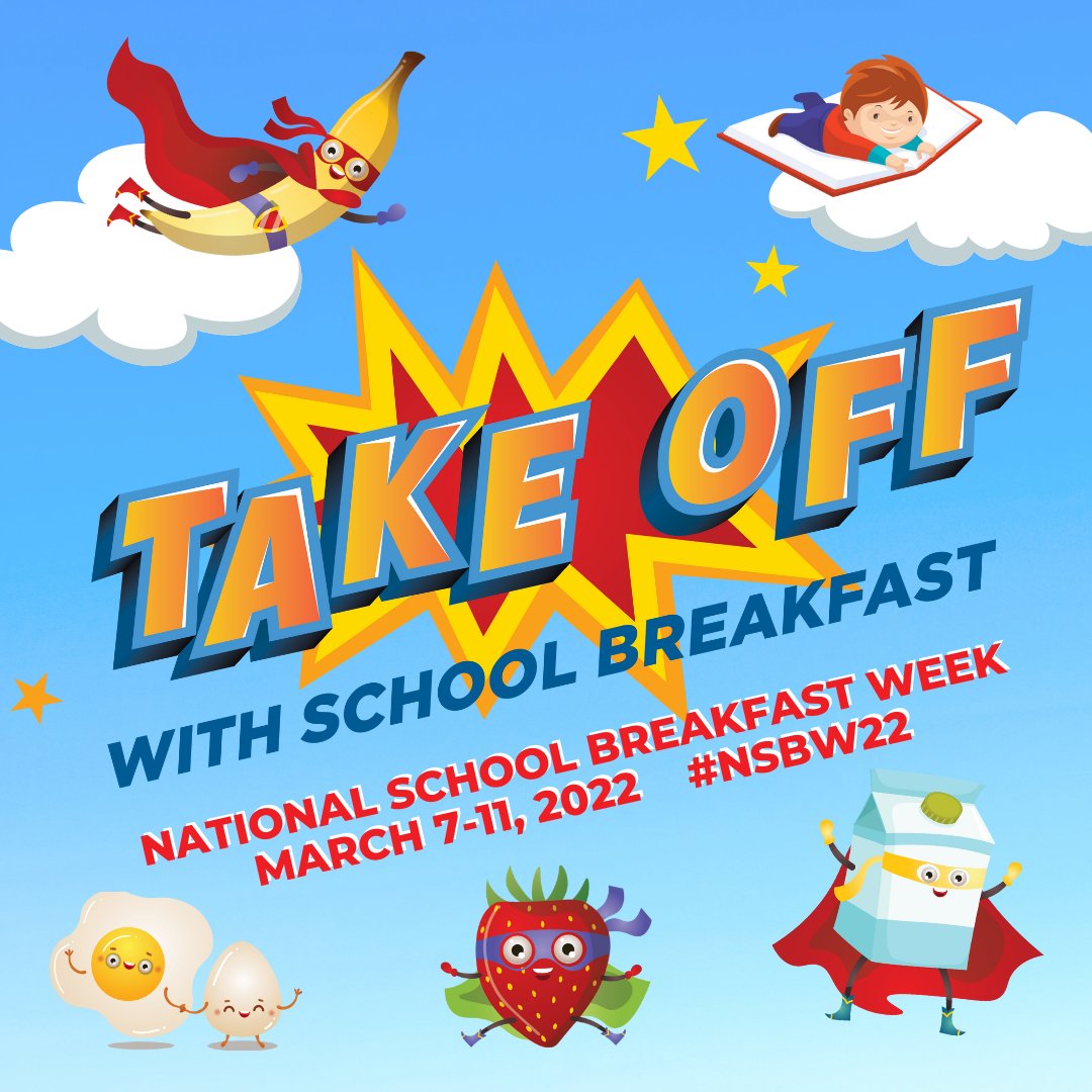 OHEducation's tweet photo. National School Breakfast Week is here! 

Showcase the excitement in your school and tag us in your #SchoolBreakfast posts. 

Find resources to recognize the important role healthy morning meals play in whole child nutrition: https://t.co/TdpJzknpQi #NSBW22 https://t.co/0mkUW0P7K1