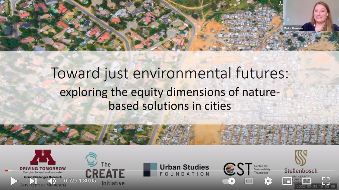 Now live: recording of our webinar 'Toward just environmental futures in cities' youtube.com/watch?v=kPYQGj… Thanks again to our great speakers! @MundoliSeema @muyiwaAdegun @BonnieKeeler @Pippin_Anderson @GageMatheney @muyiwaAdegun #LinjunXie @katederickson @CST_SU @UMNews @USForg