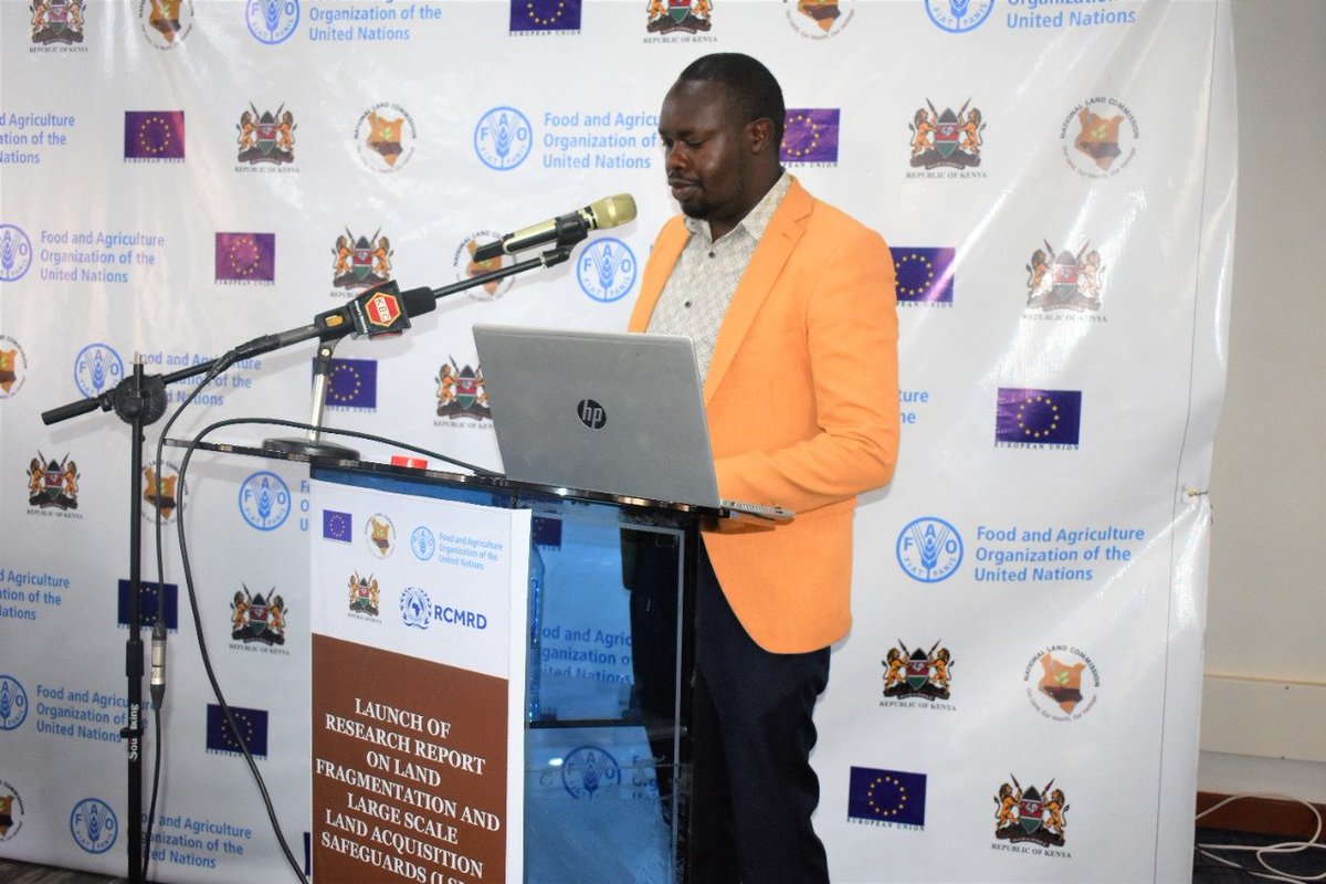 RCMRD_'s tweet photo. RCMRD is supporting in the Development of Natural Resource Geoportal and Interactive Maps &amp; Atlases. The Geoportal which will be hosted by @NLC_Kenya  will enhance centrality of #Geospatial data &amp; interactivity of the atlases. @JChemutt, presenting on the #Geoportal @FAOKenya https://t.co/EF3e8hPBYE