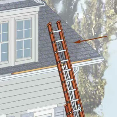 RegardingHenryT's tweet photo. Ladder Safety Tip: Portable ladders must extend at least 36 inches above the top landing or be secured at the top and equipped with a grab rail. #NationalLadderSafetyMonth #JHC #Safety https://t.co/RPzdiNHTDj